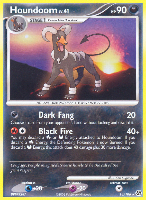 Houndoom (18/106) [Diamond & Pearl: Great Encounters] | Jomio and Rueliete's Cards and Comics
