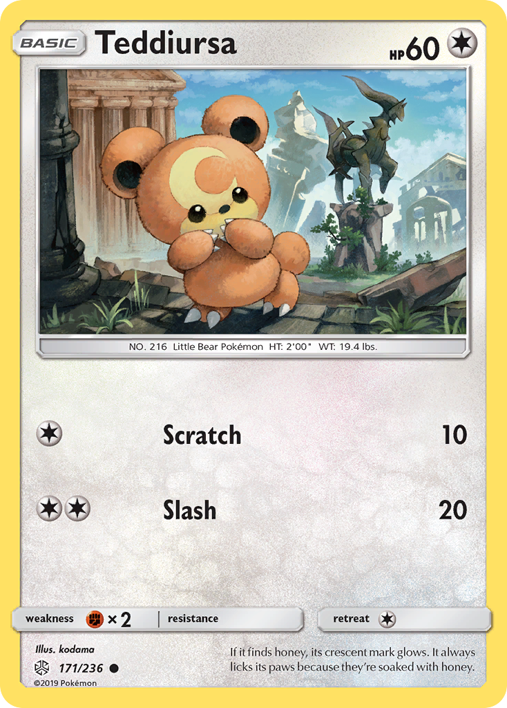 Teddiursa (171/236) [Sun & Moon: Cosmic Eclipse] | Jomio and Rueliete's Cards and Comics