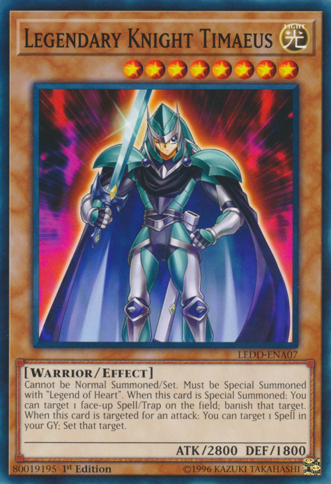 Legendary Knight Timaeus [LEDD-ENA07] Common | Jomio and Rueliete's Cards and Comics