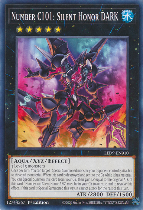 Number C101: Silent Honor DARK [LED9-EN010] Common | Jomio and Rueliete's Cards and Comics