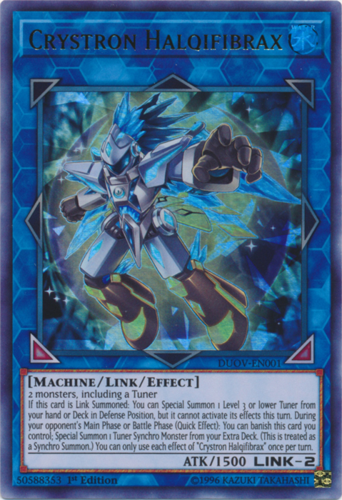 Crystron Halqifibrax [DUOV-EN001] Ultra Rare | Jomio and Rueliete's Cards and Comics