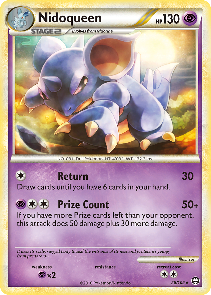 Nidoqueen (28/102) [HeartGold & SoulSilver: Triumphant] | Jomio and Rueliete's Cards and Comics