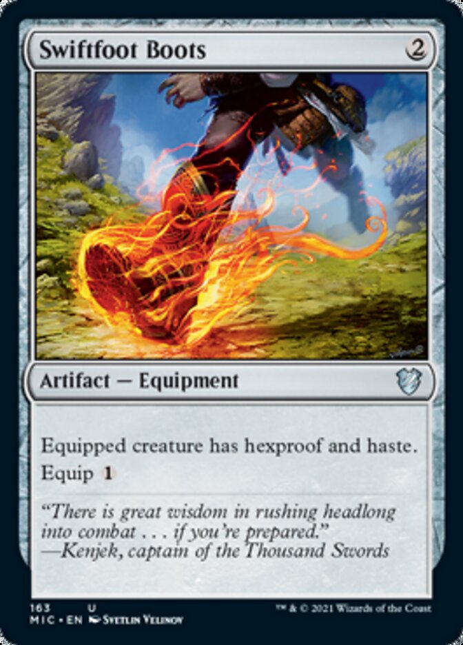 Swiftfoot Boots [Innistrad: Midnight Hunt Commander] | Jomio and Rueliete's Cards and Comics