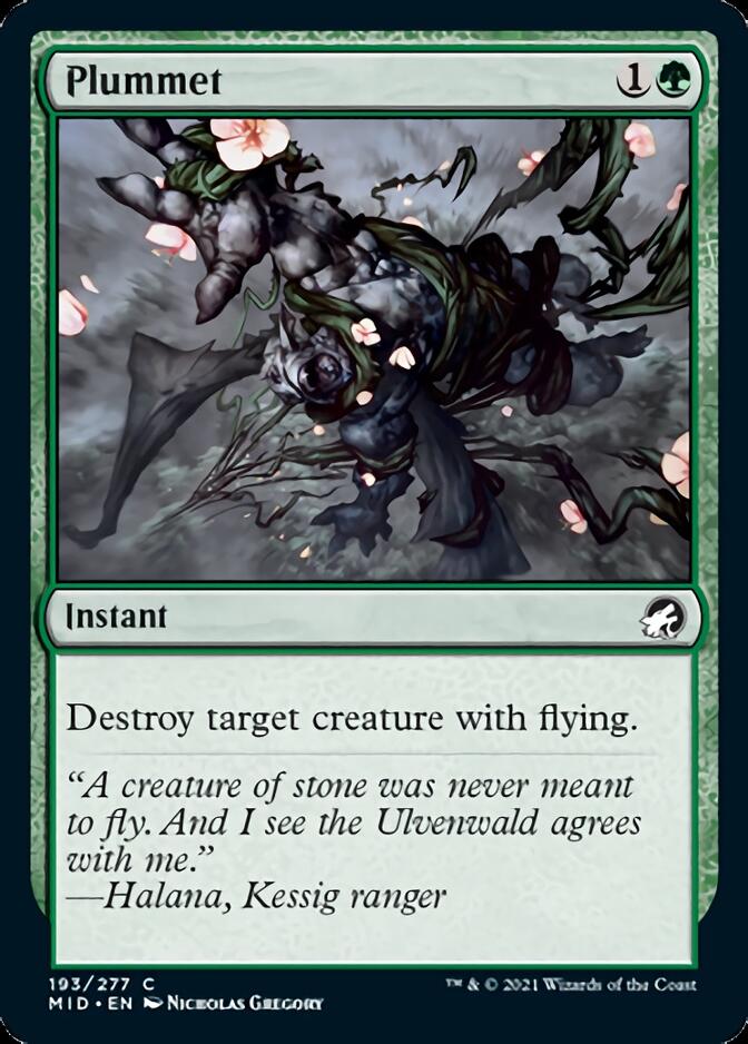 Plummet [Innistrad: Midnight Hunt] | Jomio and Rueliete's Cards and Comics