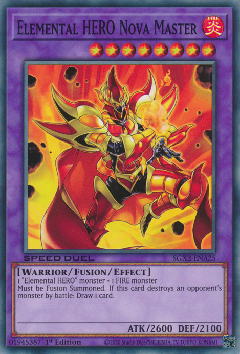 Elemental HERO Nova Master [SGX2-ENA25] Common | Jomio and Rueliete's Cards and Comics