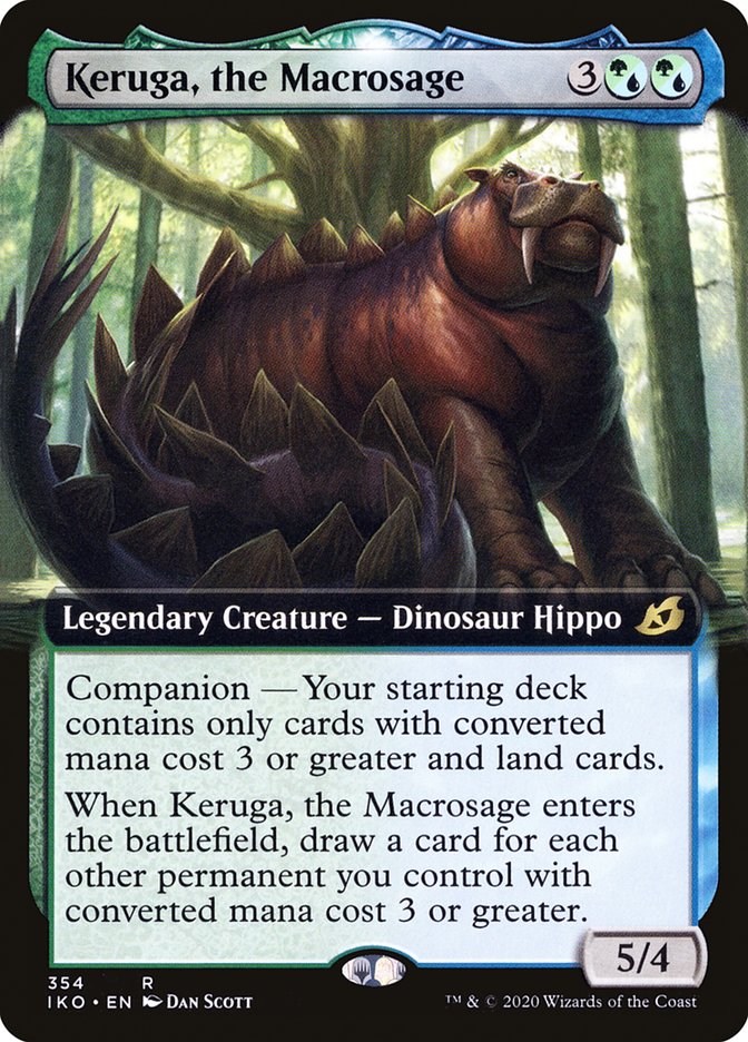 Keruga, the Macrosage (Extended Art) [Ikoria: Lair of Behemoths] | Jomio and Rueliete's Cards and Comics