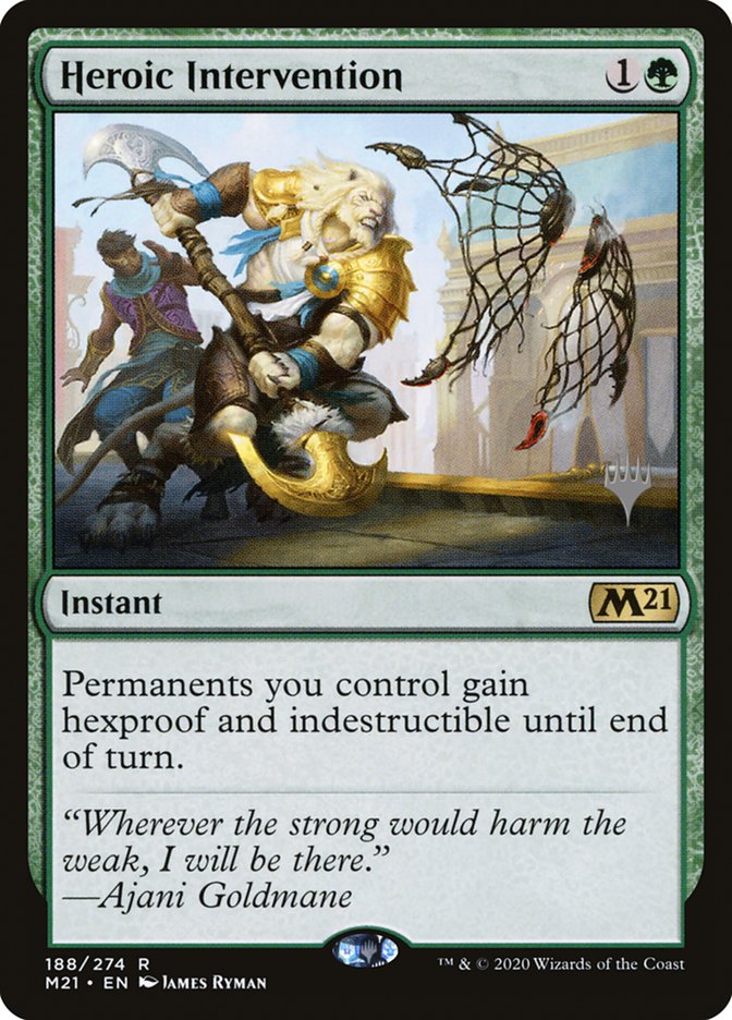 Heroic Intervention (Promo Pack) [Core Set 2021 Promos] | Jomio and Rueliete's Cards and Comics
