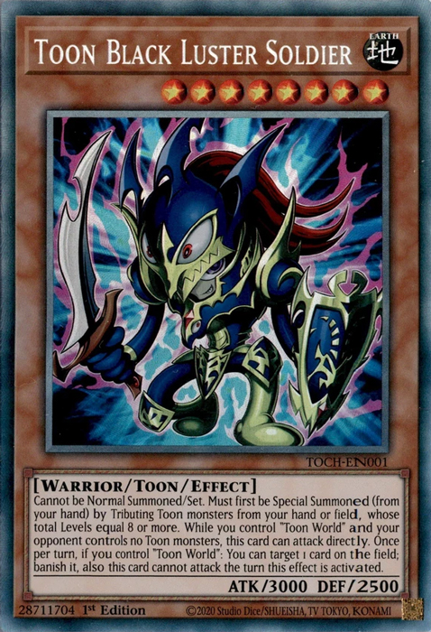 Toon Black Luster Soldier (CR) [TOCH-EN001] Collector's Rare | Jomio and Rueliete's Cards and Comics