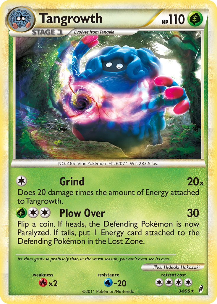 Tangrowth (34/95) (Theme Deck Exclusive) [HeartGold & SoulSilver: Call of Legends] | Jomio and Rueliete's Cards and Comics
