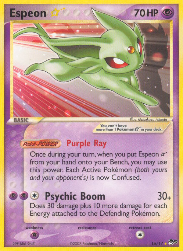 Espeon Star (16/17) [POP Series 5] | Jomio and Rueliete's Cards and Comics