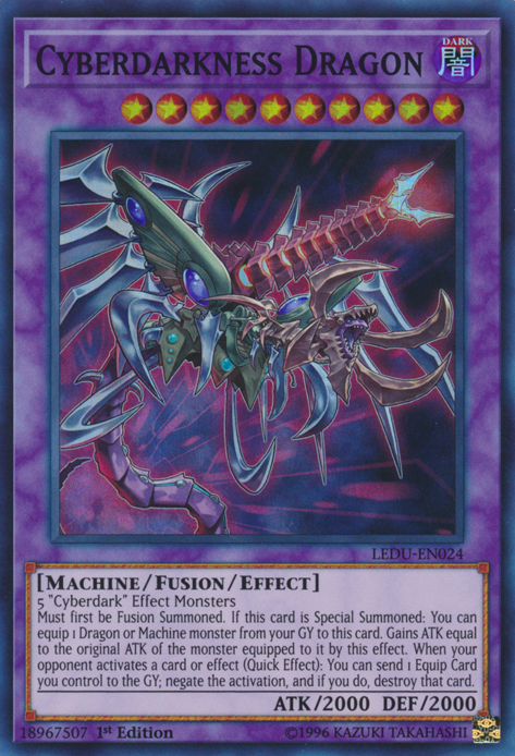 Cyberdarkness Dragon [LEDU-EN024] Super Rare | Jomio and Rueliete's Cards and Comics