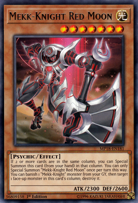 Mekk-Knight Red Moon [MP18-EN181] Rare | Jomio and Rueliete's Cards and Comics