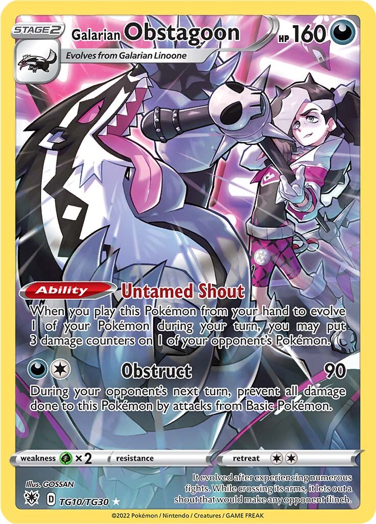 Galarian Obstagoon (TG10/TG30) [Sword & Shield: Astral Radiance] | Jomio and Rueliete's Cards and Comics