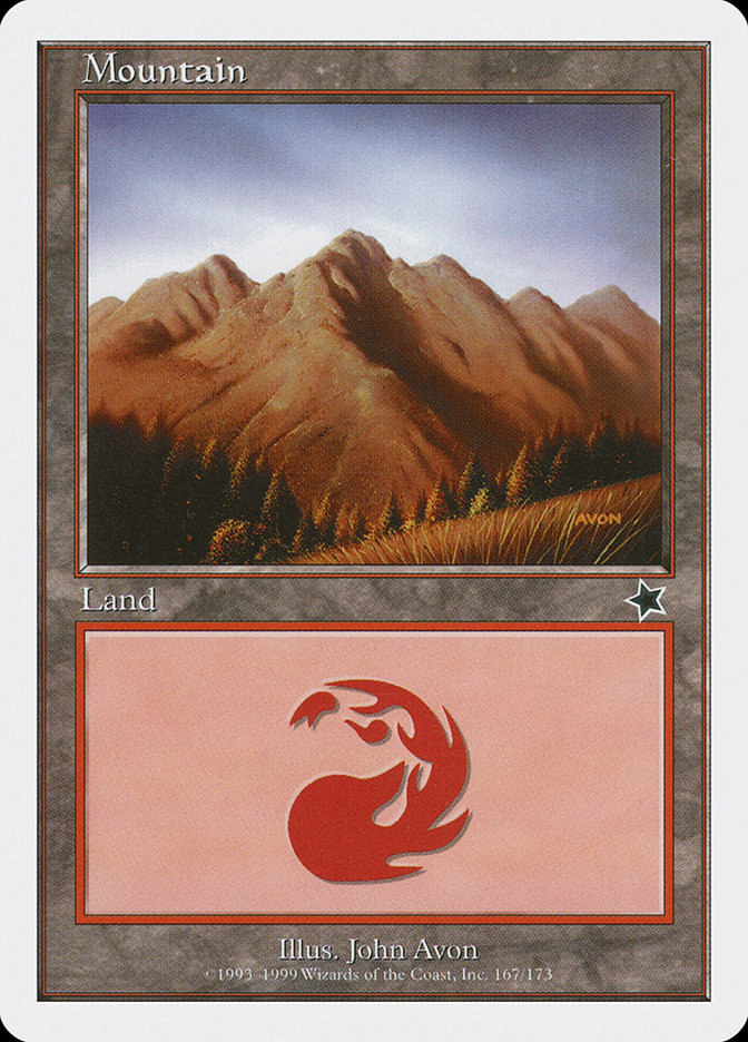 Mountain (167) [Starter 1999] | Jomio and Rueliete's Cards and Comics