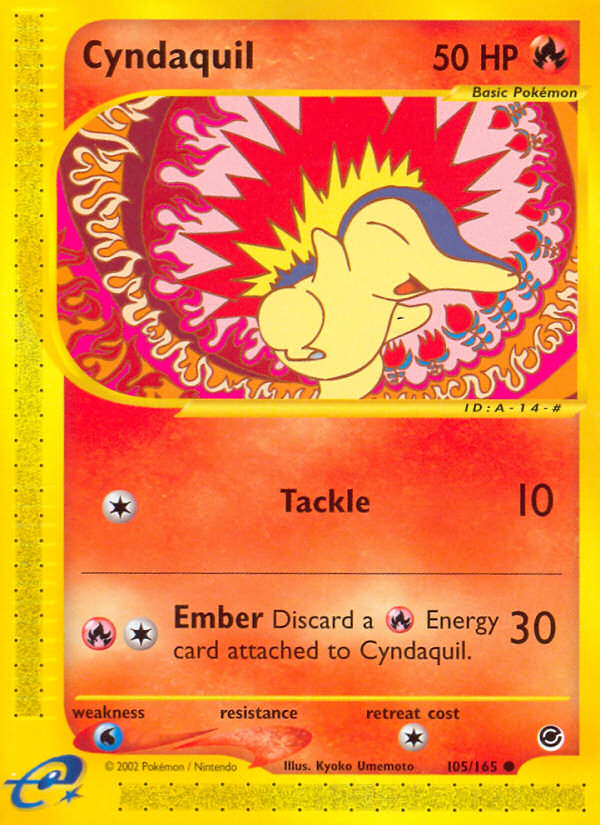 Cyndaquil (105/165) [Expedition: Base Set] | Jomio and Rueliete's Cards and Comics
