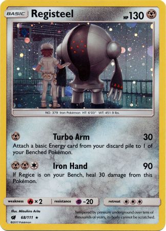 Registeel (68/111) (Cosmos Holo) [Sun & Moon: Crimson Invasion] | Jomio and Rueliete's Cards and Comics