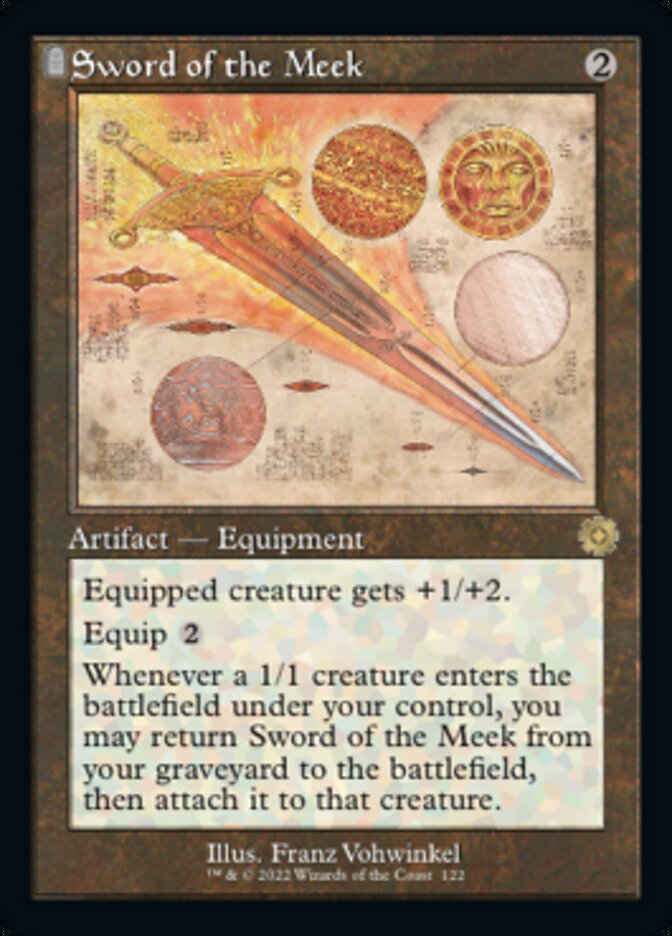 Sword of the Meek (Retro Schematic) [The Brothers' War Retro Artifacts] | Jomio and Rueliete's Cards and Comics