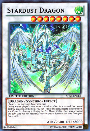 Stardust Dragon [SHSP-ENSE1] Super Rare | Jomio and Rueliete's Cards and Comics