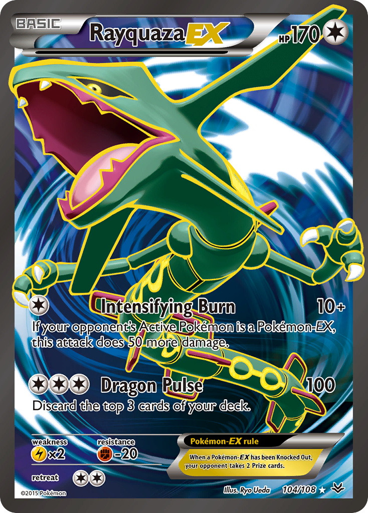 Rayquaza EX (104/108) [XY: Roaring Skies] | Jomio and Rueliete's Cards and Comics