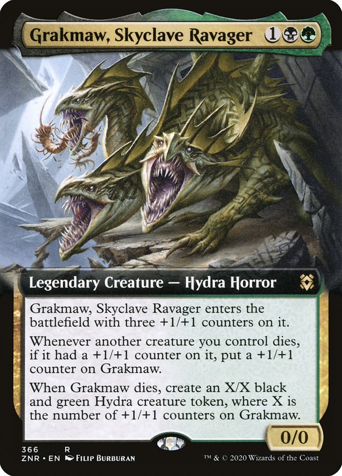 Grakmaw, Skyclave Ravager (Extended Art) [Zendikar Rising] | Jomio and Rueliete's Cards and Comics