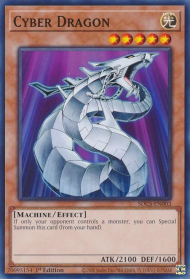 Cyber Dragon [SDCS-EN003] Common | Jomio and Rueliete's Cards and Comics