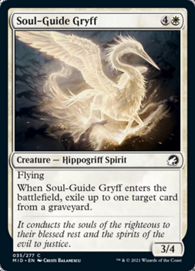Soul-Guide Gryff [Innistrad: Midnight Hunt] | Jomio and Rueliete's Cards and Comics