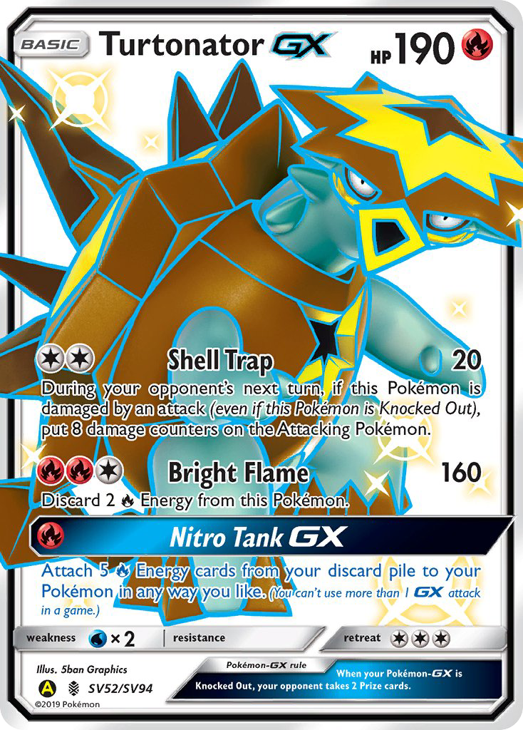 Turtonator GX (SV52/SV94) [Sun & Moon: Hidden Fates - Shiny Vault] | Jomio and Rueliete's Cards and Comics