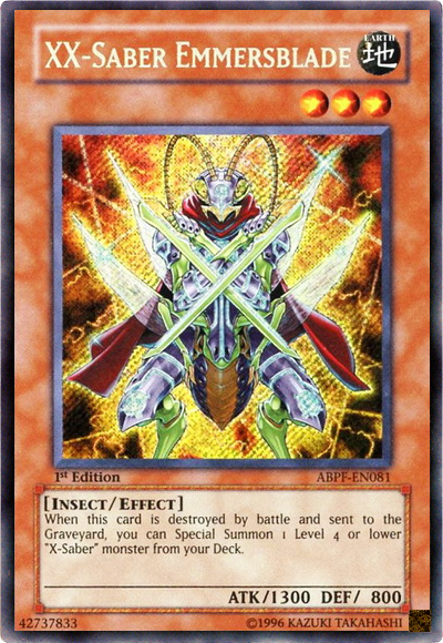 XX-Saber Emmersblade [ABPF-EN081] Secret Rare | Jomio and Rueliete's Cards and Comics