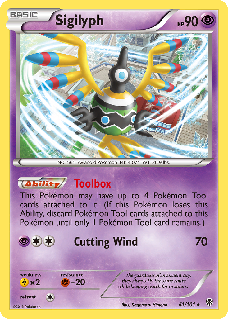 Sigilyph (41/101) [Black & White: Plasma Blast] | Jomio and Rueliete's Cards and Comics