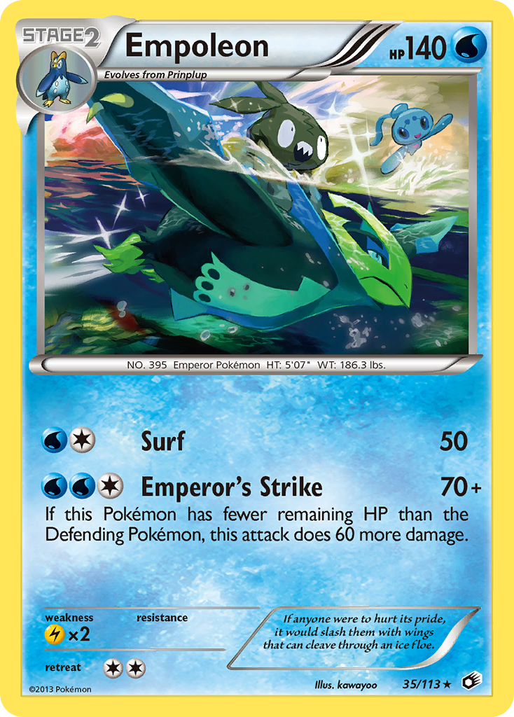 Empoleon (35/113) [Black & White: Legendary Treasures] | Jomio and Rueliete's Cards and Comics