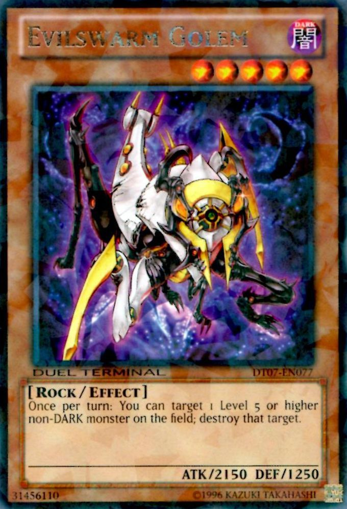 Evilswarm Golem [DT07-EN077] Rare | Jomio and Rueliete's Cards and Comics