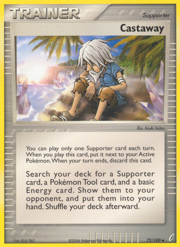Castaway (72/100) [EX: Crystal Guardians] | Jomio and Rueliete's Cards and Comics
