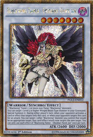 Blackwing Tamer - Obsidian Hawk Joe [PGL2-EN012] Gold Secret Rare | Jomio and Rueliete's Cards and Comics