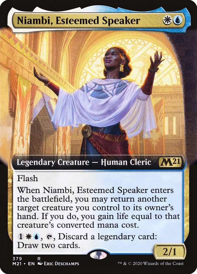 Niambi, Esteemed Speaker (Extended Art) [Core Set 2021] | Jomio and Rueliete's Cards and Comics