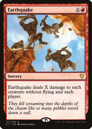 Earthquake [Commander 2017] | Jomio and Rueliete's Cards and Comics