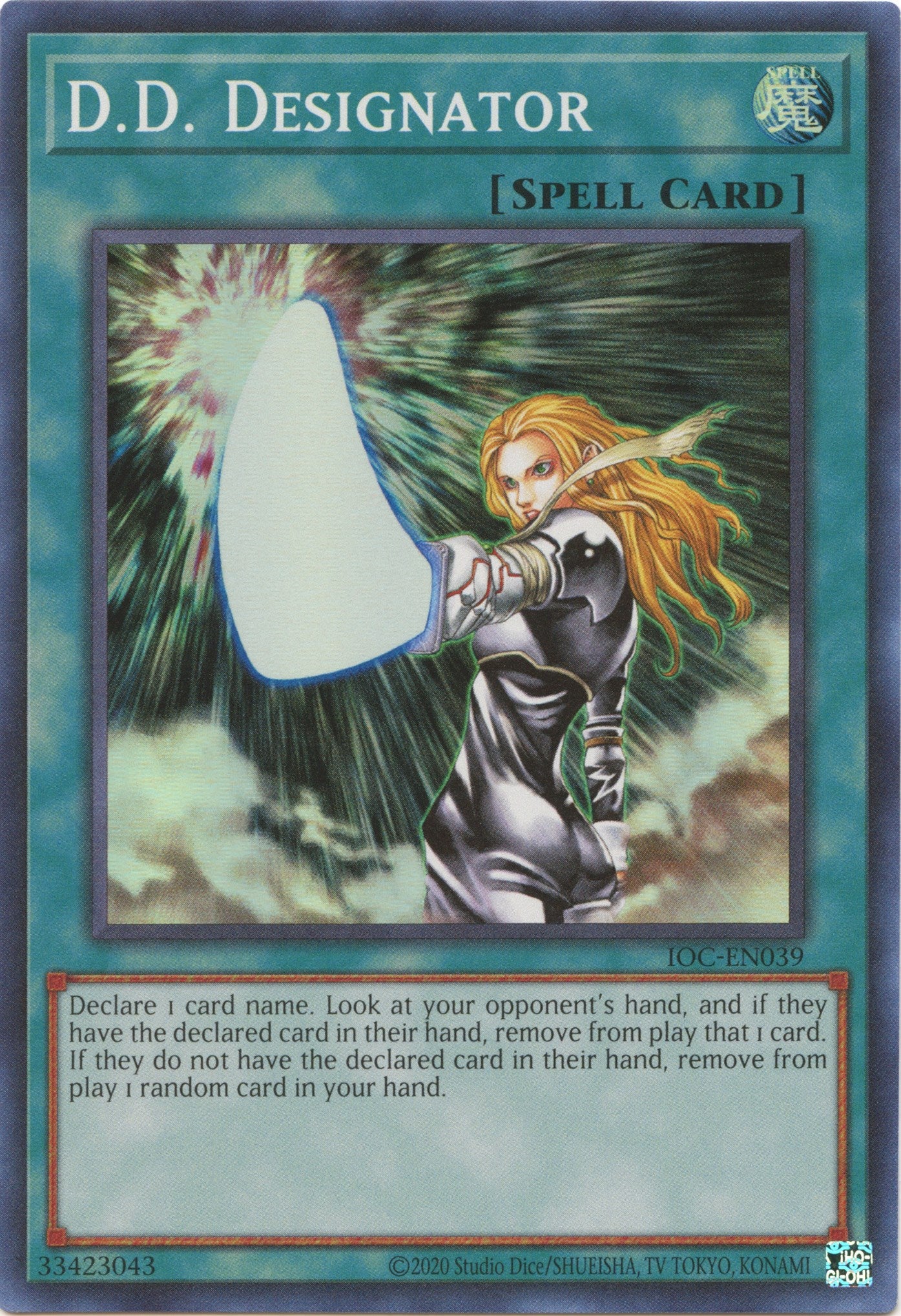 D.D. Designator (25th Anniversary) [IOC-EN039] Super Rare | Jomio and Rueliete's Cards and Comics