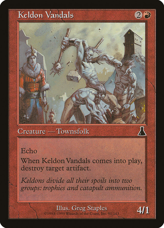 Keldon Vandals [Urza's Destiny] | Jomio and Rueliete's Cards and Comics