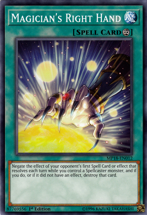 Magician's Right Hand [MP18-EN012] Common | Jomio and Rueliete's Cards and Comics