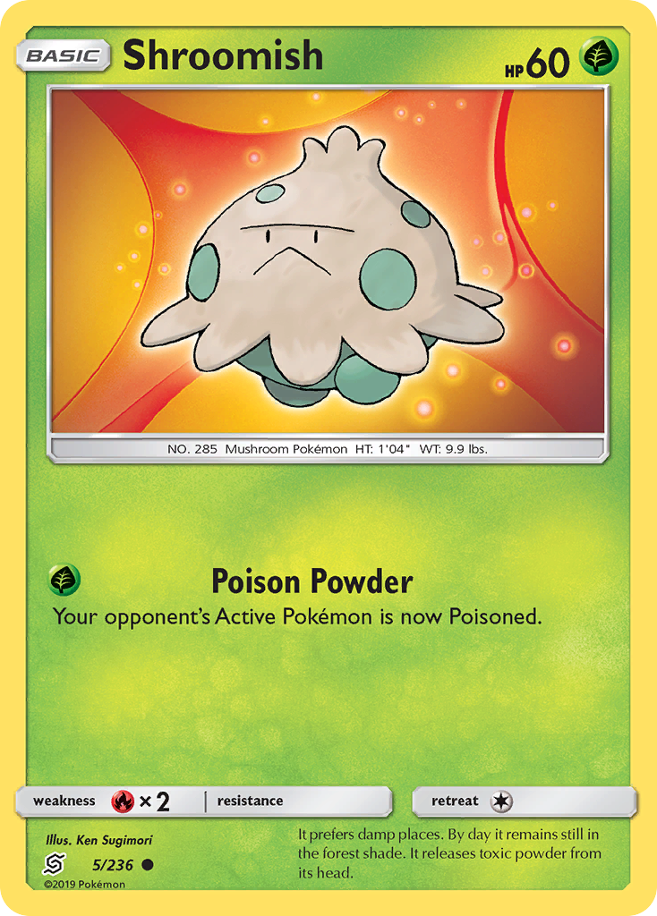 Shroomish (5/236) [Sun & Moon: Unified Minds] | Jomio and Rueliete's Cards and Comics