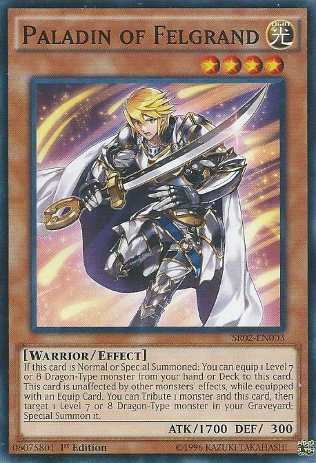 Paladin of Felgrand [SR02-EN003] Common | Jomio and Rueliete's Cards and Comics
