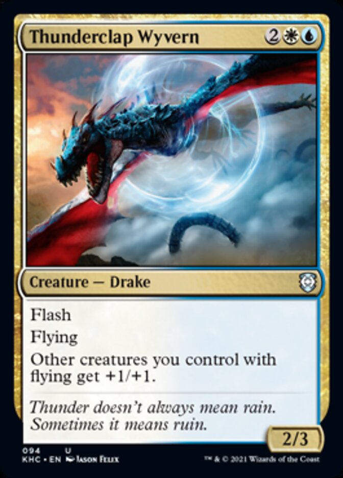 Thunderclap Wyvern [Kaldheim Commander] | Jomio and Rueliete's Cards and Comics