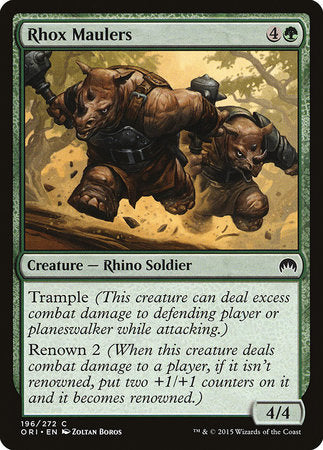 Rhox Maulers [Magic Origins] | Jomio and Rueliete's Cards and Comics