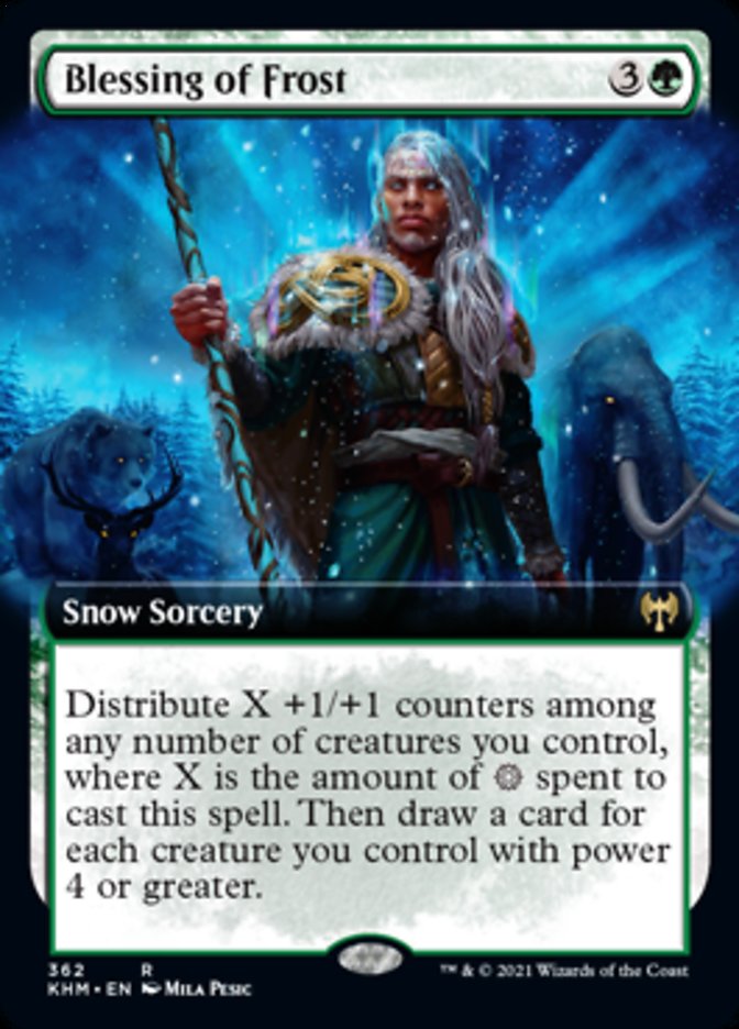 Blessing of Frost (Extended Art) [Kaldheim] | Jomio and Rueliete's Cards and Comics