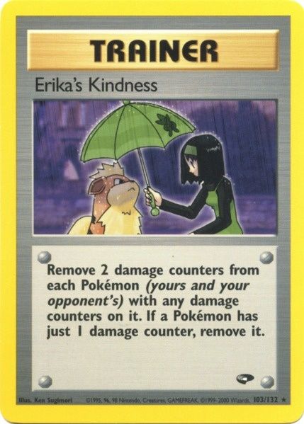 Erika's Kindness (103/132) [Gym Challenge Unlimited] | Jomio and Rueliete's Cards and Comics