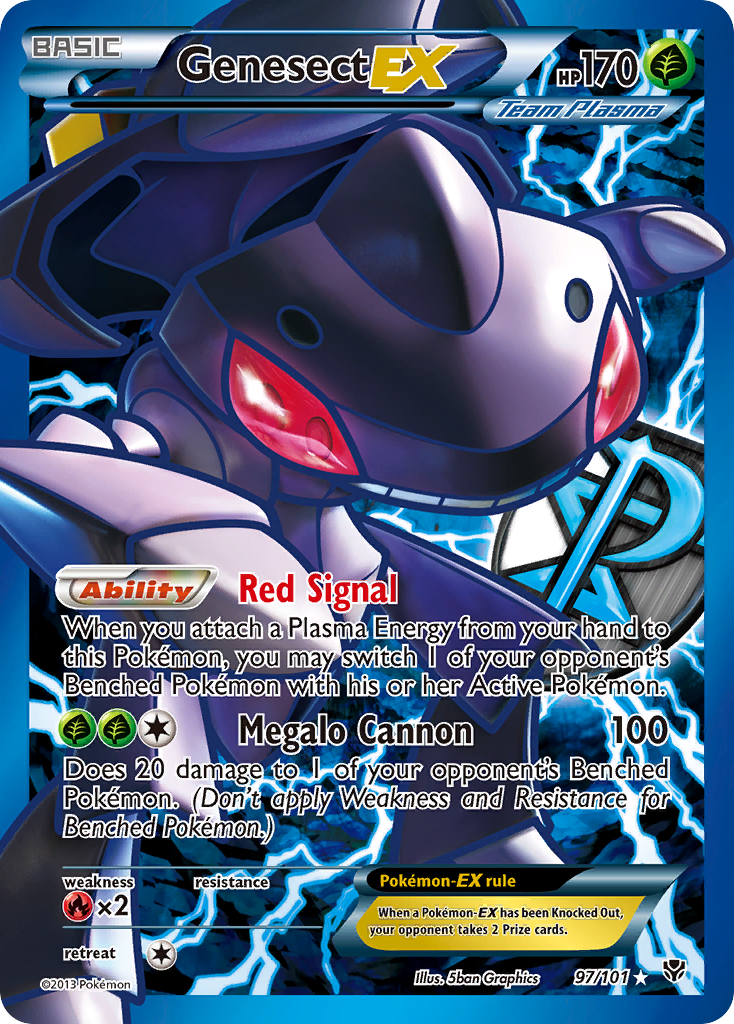 Genesect EX (97/101) [Black & White: Plasma Blast] | Jomio and Rueliete's Cards and Comics