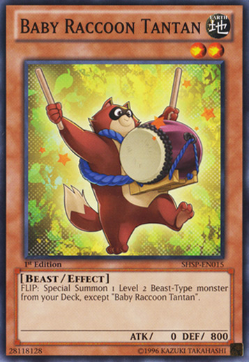 Baby Raccoon Tantan [SHSP-EN015] Common | Jomio and Rueliete's Cards and Comics