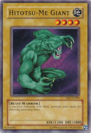 Hitotsu-Me Giant [DB1-EN099] Common | Jomio and Rueliete's Cards and Comics
