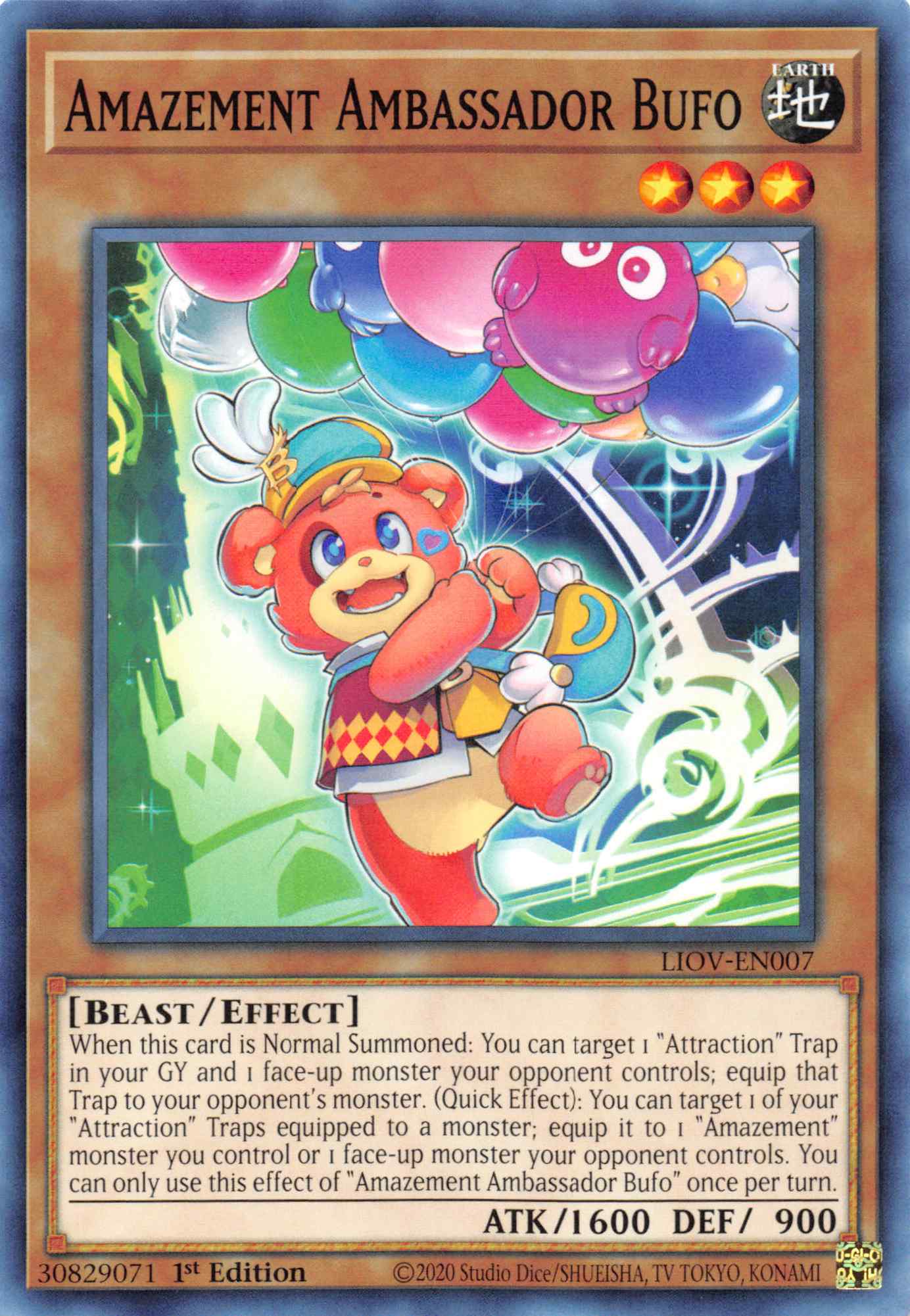 Amazement Ambassador Bufo [LIOV-EN007] Common | Jomio and Rueliete's Cards and Comics
