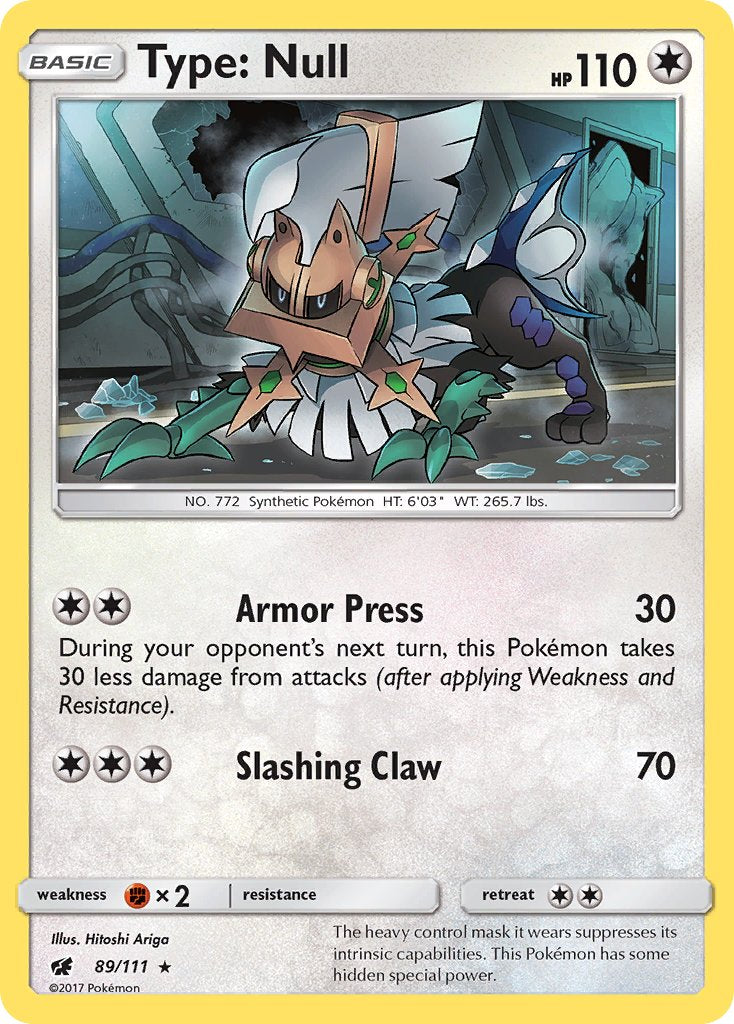 Type: Null (89/111) (Theme Deck Exclusive) [Sun & Moon: Crimson Invasion] | Jomio and Rueliete's Cards and Comics