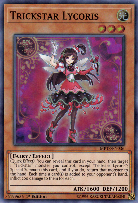 Trickstar Lycoris [MP18-EN036] Super Rare | Jomio and Rueliete's Cards and Comics